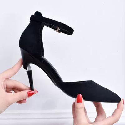 Nuevo diseño de bombas de lujo zapatos de mujer tacones altos zapatos de doble uso multifunción retráctil bombas plegables