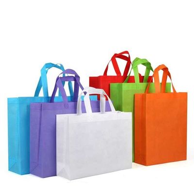 Promoción de bolsas de compras reutilizables ecológicas para supermercado, no tejidas, con impresión. Aceptamos logotipos personalizados.