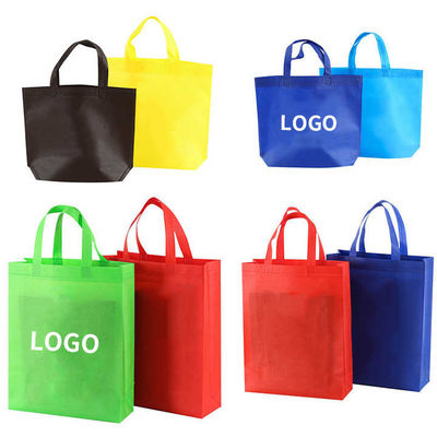 Bolsas de compras personalizadas de 120 gramos de bolsas de compras tejidas de PP para supermercados frutas, verduras, carnes, mariscos.