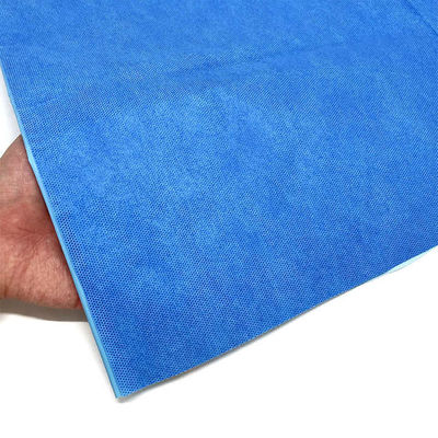 Color verde/azul ropa general desechable de seguridad rollo de tejido no tejido SMS/SMMS
