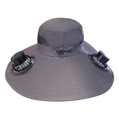 Nuevo Estilo Popular Protección contra los rayos UV En verano Trabajo al aire libre Sombrero de protección solar Sombrero con dos ventiladores solares