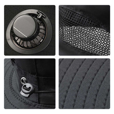 Nuevo Estilo Popular Protección contra los rayos UV En verano Trabajo al aire libre Sombrero de protección solar Sombrero con dos ventiladores solares