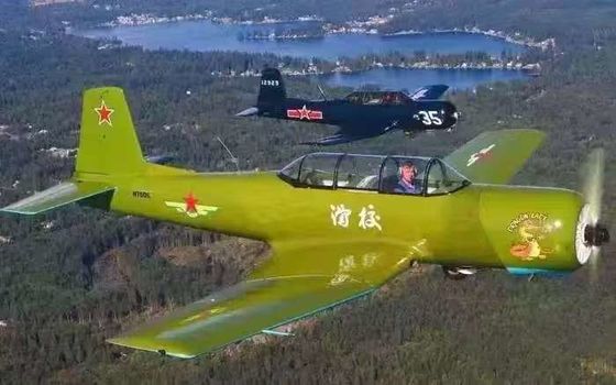 Hecho en China Recreación Competitiva Avión civil CJ6 Modelo de avión privado