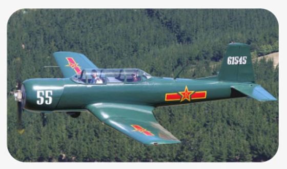 Hecho en China Recreación Competitiva Avión civil CJ6 Modelo de avión privado