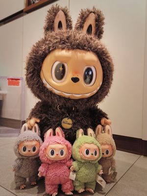 Tienda Oficial Popmart Legit The Monsters Macaron Peluches Llavero con Latidos Cajas Misteriosas Personalizadas Muñeca Labubu Original