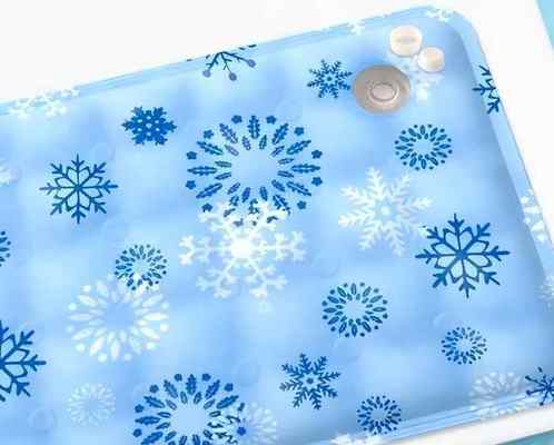 Alfombra de hielo de fibra transpirable y lavable para viajes en clima cálido, amigable para gatos y perros