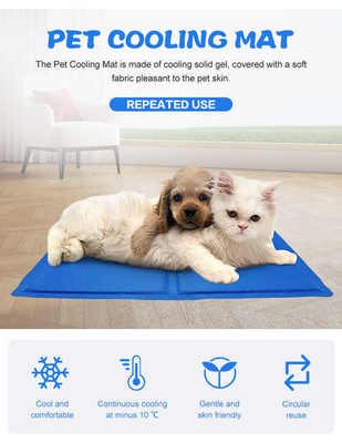 Cama de cama para perros y gatos de PVC y nylon con hielo